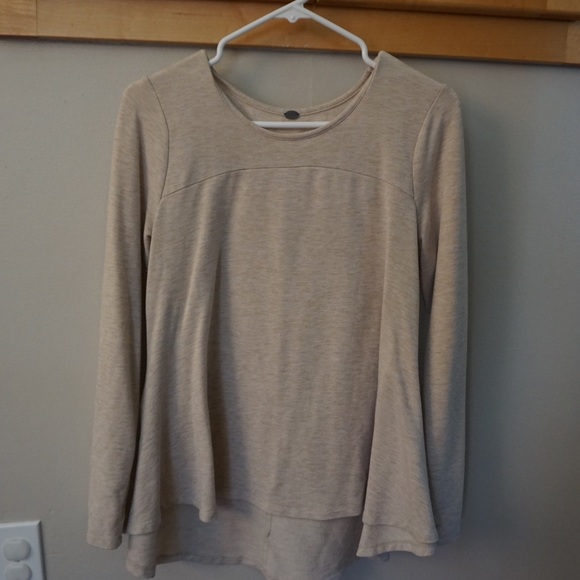 Long Sleeve Tan Shirt - Picture 1 of 2